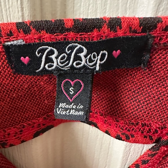 BeBop Red and Black Geometric Mini Dress - Picture 5 of 5